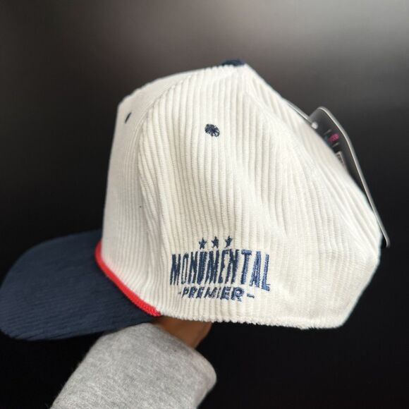 NWT Washington Wizards Hat White Corduroy Snapback Cap Logo - Picture 2 of 7